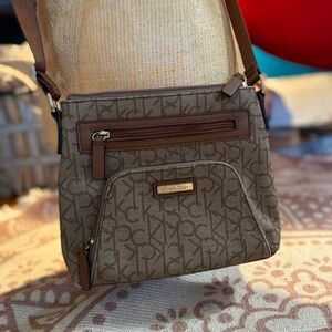 Calvin Klein Crossbody Bag with Textured Fabric